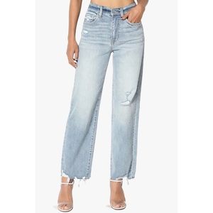 High rise wide leg crop lightly used